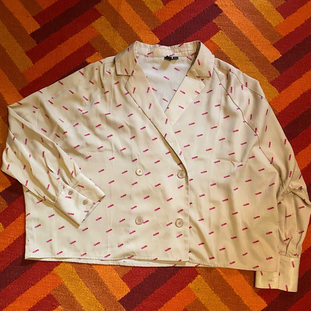 Icōne Lightning Bolt Blouse Size L